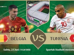 Live Report Piala Dunia 2018: Belgia vs Tunisia