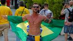 Rupa Bahagia Suporter Brasil Kalahkan Kosta Rika