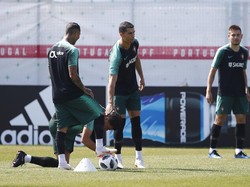 Ronaldo sudah mengoleksi empat gol di Piala Dunia 2018, membuatnya jadi top skorer sementara turnamen. (Foto: Axel Schmidt/Reuters)