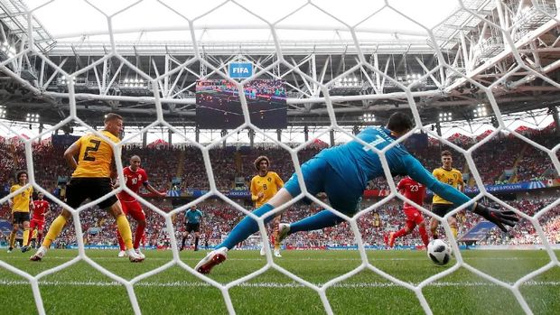 Tunisia kalah 2-5 dari Belgia.