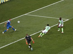 Dua gol Nigeria diciptakan oleh Ahmed Musa. REUTERS/Sergio Perez.