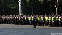 Suasana Apel Pasukan Pengamanan Test Event Asian Para Games 2018