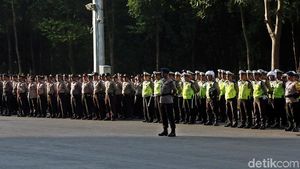Suasana Apel Pasukan Pengamanan Test Event Asian Para Games 2018