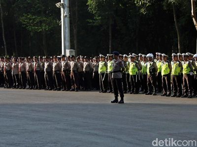 Suasana Apel Pasukan Pengamanan Test Event Asian Para Games 2018