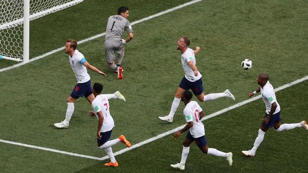 Timnas Inggris menang 6-1 atas Panama di Piala Dunia 2018.