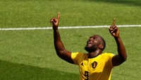 Romelu Lukaku. Empat gol di Piala Dunia 2018 membuat Lukaku jadi pemain tersubur kedua. Sebagai ujung tombak, Lukaku juga mampu membuka ruang buat para rekan-rekannya termasuk memberikan assist. (Foto: Kai Pfaffenbach/Reuters)