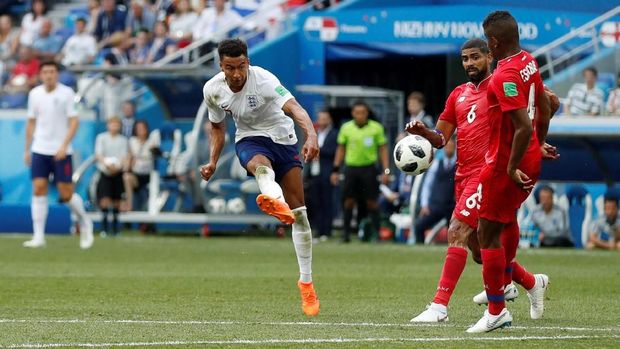 Jesse Lingard mencetak gol ketiga Inggris.