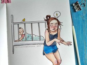 8 Ilustrasi Manis Ini Gambarkan Sulitnya Pekerjaan Jadi Seorang Ibu 8 Ilustrasi Manis Ini Gambarkan Sulitnya Pekerjaan Jadi Seorang Ibu