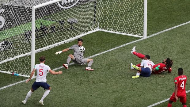 Timnas Inggris pesta gol ke gawang Panama.