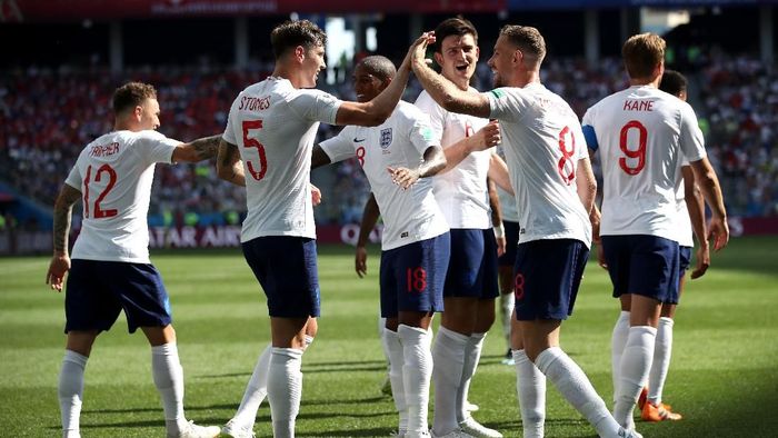 Skuat Inggris zaman now saat pesta gol ke gawang Panama (Foto: Clive Brunskill/Getty Images) Skuat Inggris zaman now saat pesta gol ke gawang Panama (Foto: Clive Brunskill/Getty Images)