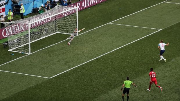 Separuh gol Harry Kane di Piala Dunia berasal dari tendangan penalti.