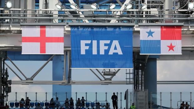 Suasana di Stadion Nizhny Novgorod jelang Inggris vs Panama.