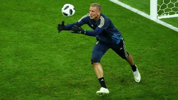 Robin Olsen akan menjalani laga ke-20 bersama timnas Swedia.