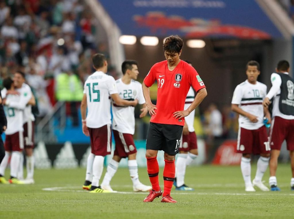 Hasil Pertandingan Piala Dunia 2018: Korsel vs Meksiko Skor 1-2