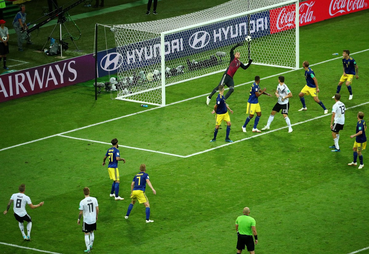 Jerman menang dramatis atas Swedia 2-1. (Foto: Hannah McKay/Reuters)