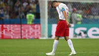 Lewandowski, kapten Polandia, melepaskan lima tembakan di sepanjang laga, dua di antaranya on target. Tapi, tak satu pun berbuah gol. Foto: Sergio Perez/Reuters