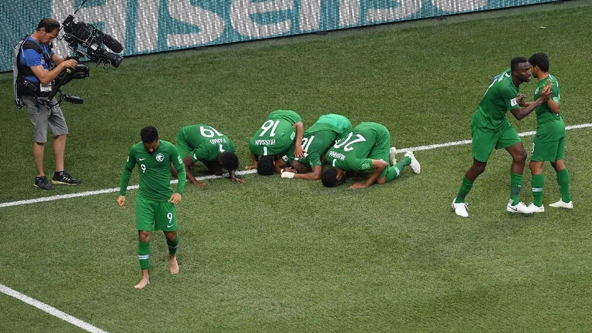 Arab Saudi Menang Dramatis atas Mesir. (Foto: Laurence Griffiths/Getty Images)