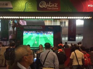 Demam Piala Dunia di Bandara International Doha Demam Piala Dunia di Bandara International Doha