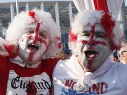 Inggris menang 6-1 atas Panama pada pertandingan kedua mereka. REUTERS/Gleb Garanich.