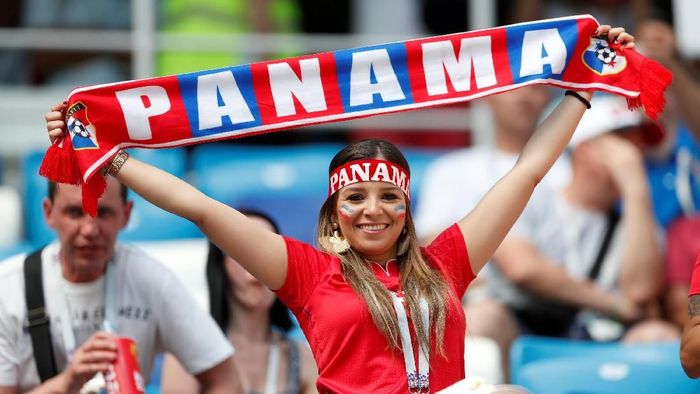 Fans Panama di Piala Dunia 2018 (Foto: Matthew Childs/Reuters) Fans Panama di Piala Dunia 2018 (Foto: Matthew Childs/Reuters)