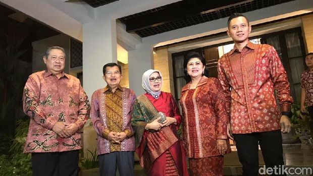 Wapres JK bertemu Presiden ke-6 Susilo Bambang Yudhoyono (SBY).