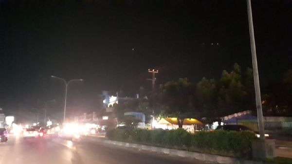 Foto: Gelapnya Pekanbaru karena Pemkot Nunggak Listrik Rp 37 M