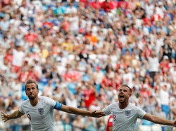 Kalau ada satu nama yang pantas disebut sebagai pahlawan dan juga bintang Timnas Inggris pada laga ini maka dia adalah Harry Kane. Kane bikin separuh dari enam gol Inggris. ( REUTERS/Carlos Barria