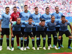 Uruguay menurunkan pemain seperti Muslera, Caceres, Godin, Coates, Nandez, Bentancur, Torreira, Vecino, Laxalt, Suarez, dan Cavani. Reuters/Michael Dalder.
