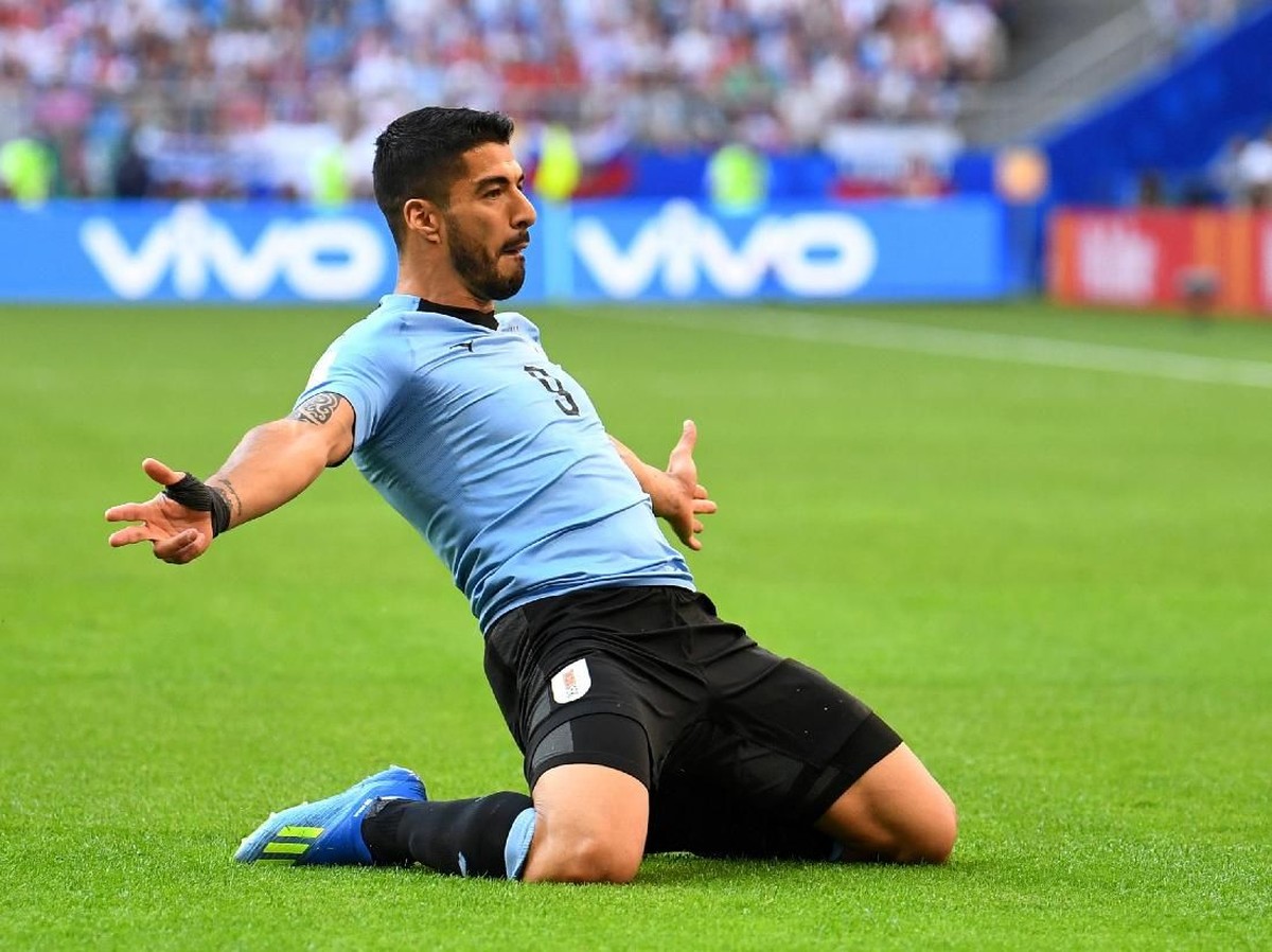 Luis Suarez sudah mencetak tujuh gol di ajang Piala Dunia. (Foto: Dylan Martinez/Reuters)