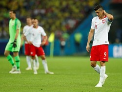 Tak dapat poin dari dua laga, Polandia dipastikan tersingkir dari Piala Dunia 2018. Mereka kini menghuni dasar klasemen Grup H. Foto: John Sibley/Reuters