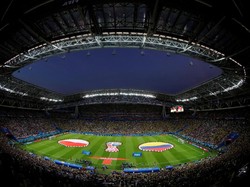 Polandia berhadapan dengan Kolombia pada pertandingan Grup H di Kazan Arena, Kazan, Senin (25/6/2018) dinihari WIB. Kedua tim sebelumnya sama-sama kalah di laga pertama. Foto: Jorge Silva/Reuters