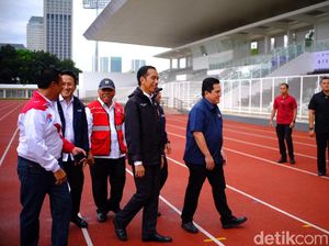 Persiapan Asian Games, Jokowi Tinjau Kompleks GBK