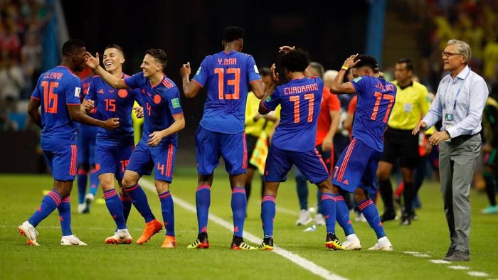 Kolombia kalahkan Polandia 3-0 di matchday 2 Grup H Piala Dunia 2018 (Foto: Julian Finney/Getty Images) Kolombia kalahkan Polandia 3-0 di matchday 2 Grup H Piala Dunia 2018 (Foto: Julian Finney/Getty Images)