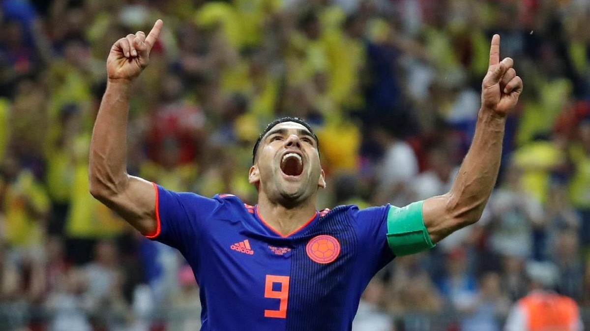 Radamel Falcao simbol sepakbola Kolombia. (Foto: Toru Hanai/Reuters)
