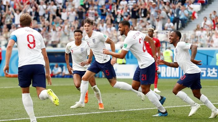 Inggris memastikan lolos dari fase grup usai menghantam Panama 6-1. (Foto: REUTERS/Matthew Childs) Inggris memastikan lolos dari fase grup usai menghantam Panama 6-1. (Foto: REUTERS/Matthew Childs)