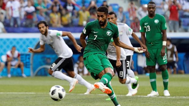 Arab Saudi berhasil meraih kemenangan dramatis di laga lawan Mesir.