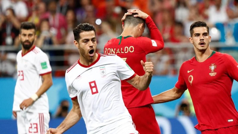 Ronaldo Gagal Penalti, Portugal Diimbangi Iran 1-1