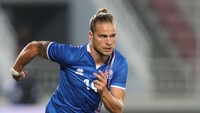 Rurik Gislason merupakan salah satu pemain timnas Islandia. Karim Jaafar/AFP/Getty Images.