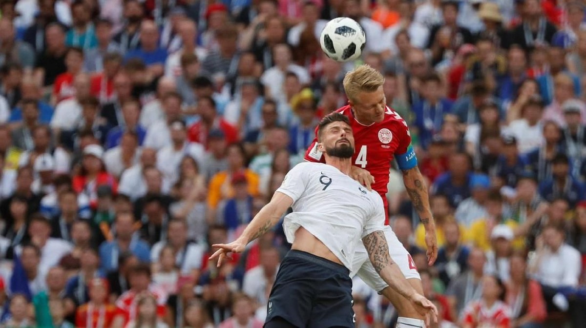 Denmark vs Prancis masih imbang 0-0 di babak pertama (Foto: Gleb Garanich/Reuters)