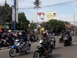 Masa Tenang, Alat Peraga Kampanye di Bekasi Masih Bertebaran