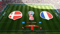 Pertandingan antara Prancis melawan Denmark digelar di Luzhniki Stadium, Selasa (26/6/2018) malam WIB. (Reuters/Gleb Garanich)