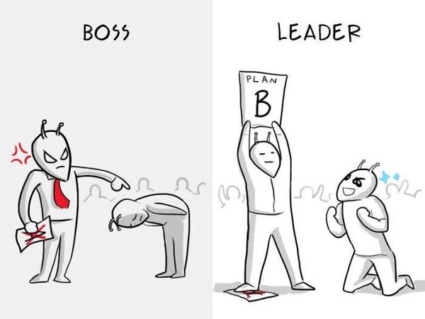 8 Ilustrasi Ini Gambarkan Perbedaan Bos dengan Seorang Pemimpin