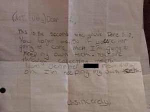 Lucu Nih, Bocah 9 Tahun Tulis Surat Peringatan untuk Peri Gigi