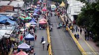 Geliat Pedagang Jalan Jatibaru Tanah Abang Usai Lebaran
