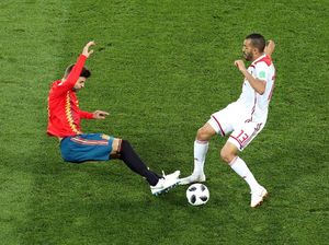 Spanyol Ditahan Maroko 1-1 di Babak Pertama