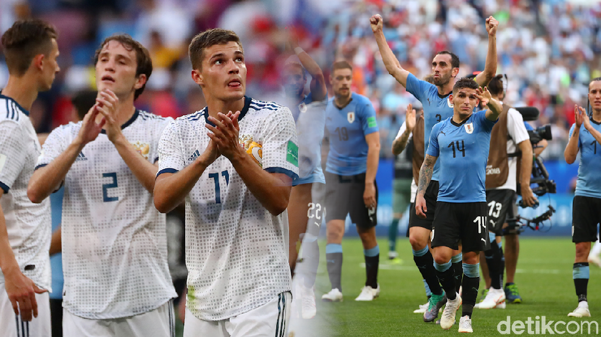 Hasil Pertandingan Piala Dunia 2018: Uruguay vs Rusia Skor 3-0. (Foto: 20Detik)