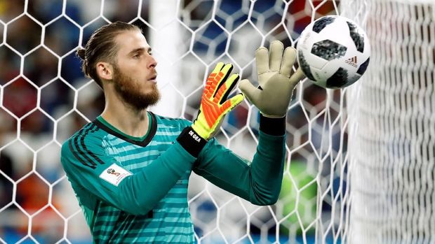 David De Gea tampil tak meyakinkan di Piala Dunia 2018.