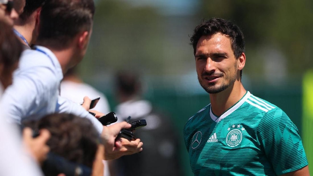 Mats Hummels siap main lagi untuk Jerman pada laga melawan Korea Selatan di Piala Dunia 2018 (Foto: Hannah McKay/Reuters)
