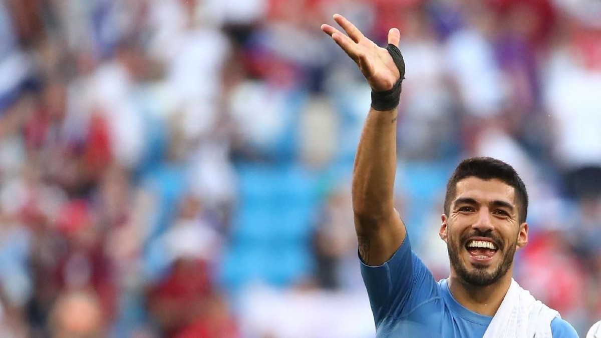 Luis Suarez jadi andalan Uruguay di Piala Dunia 2018 (Foto: Michael Dalder/Reuters)