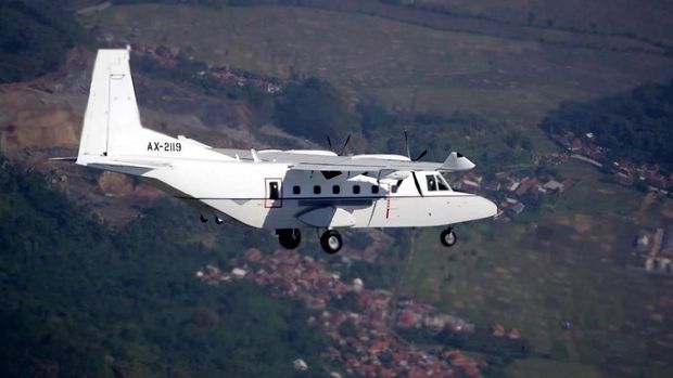 Pesawat NC212i buatan PT Dirgantara Indonesia